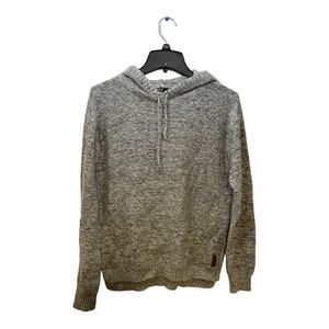 Roots Canada Womens Hooded Sweater Long Sleeve Gray Heathered Size Small